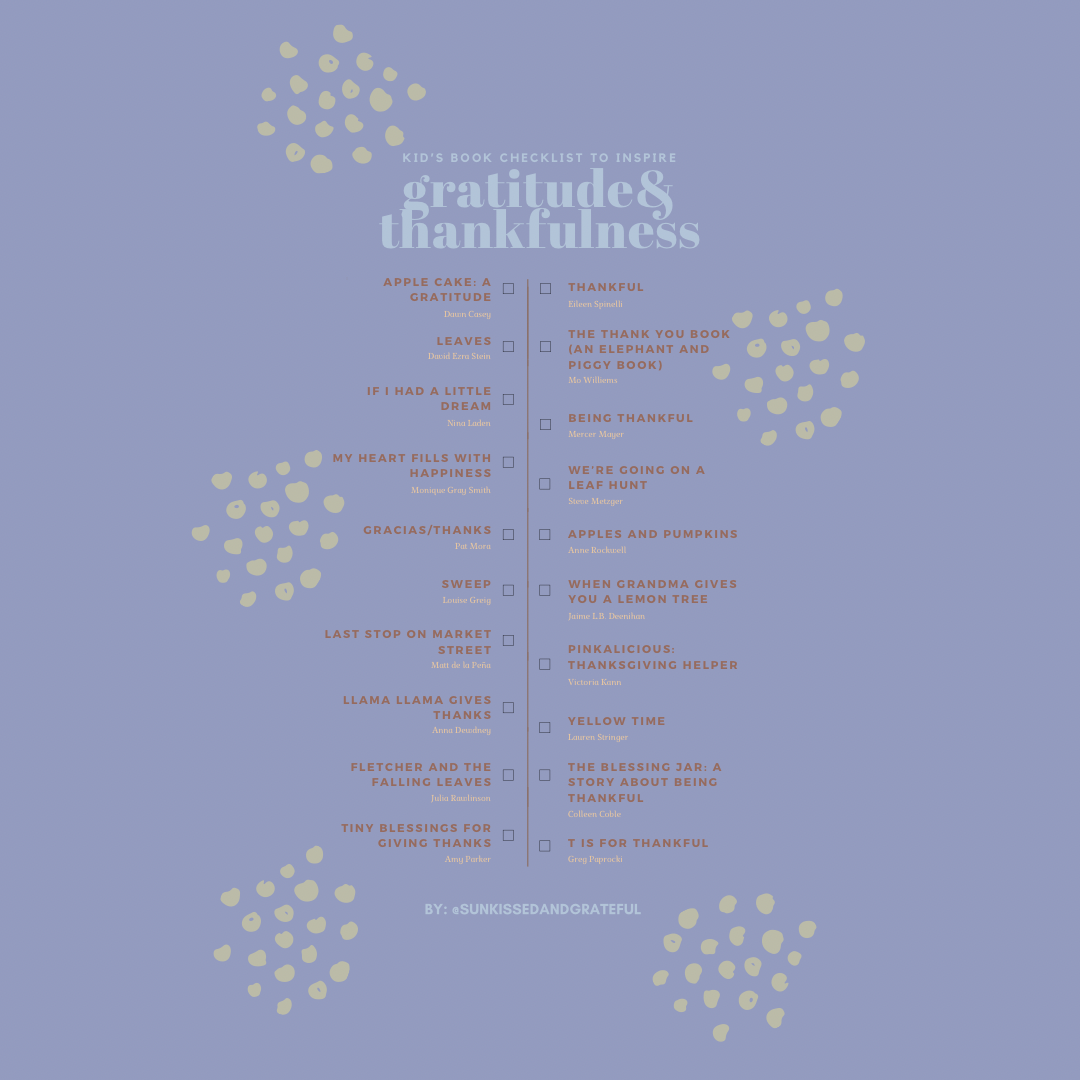 20 Books to Inspire Gratitude and Thankfulness in Children » sunkissed ...