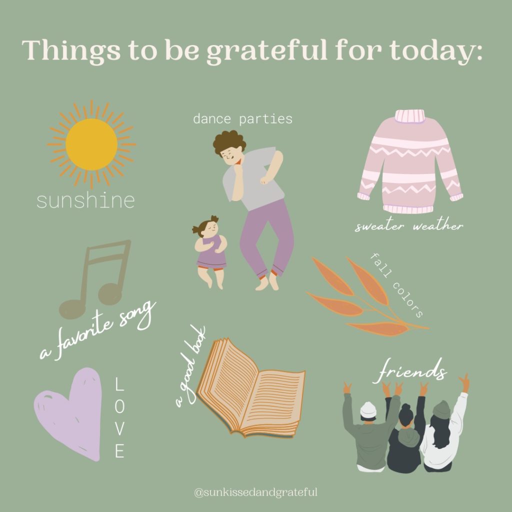 “Things to be Grateful For Today” Graphic » sunkissed & grateful