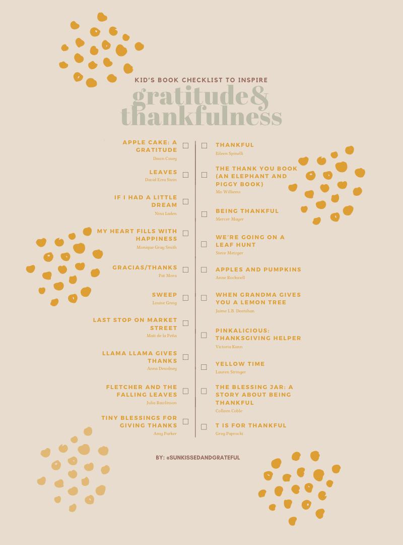 20 Books to Inspire Gratitude and Thankfulness in Children