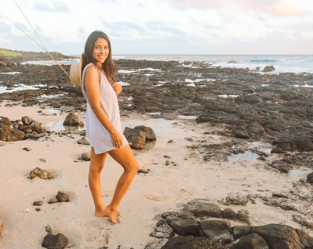 kauai tidepools at sunset