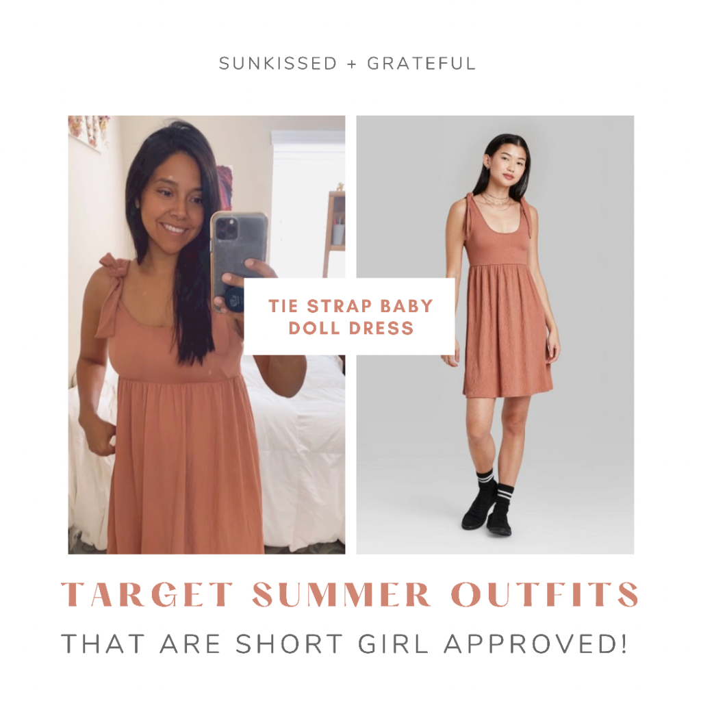Get direct link to baby doll dress. Short girl approved! 